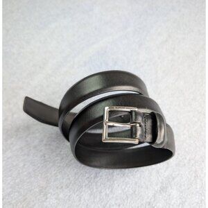 Gieves & Hawkes Savile Row Leather Belt Black Size 36 Made in Italy